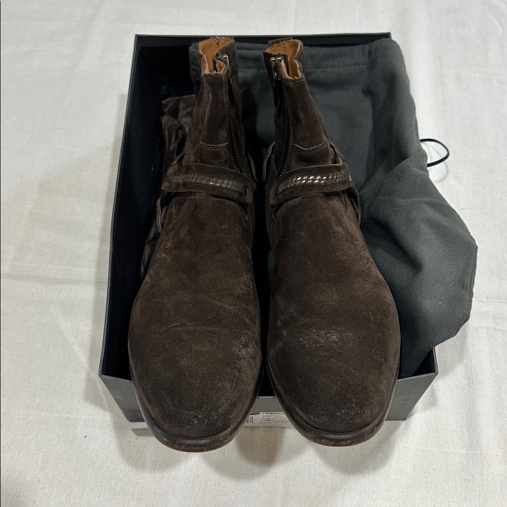 John Varvatos dark brown Eldridge harness boot - Picture 2 of 9